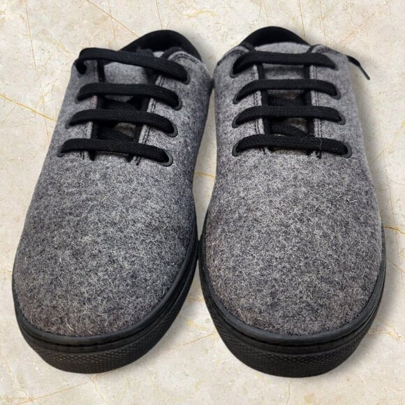 Baabuk Wool Sneakers Gray and Black Women's Size EU 39 US 8.5/9 EUC in Box - Picture 1 of 9